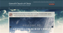 Desktop Screenshot of getwellchurchofchrist.org