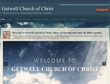 Tablet Screenshot of getwellchurchofchrist.org